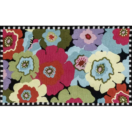 MacKenzie-Childs Spring|Outdoor<Always Flowers Indoor/Outdoor Rug - 3' x 5'
