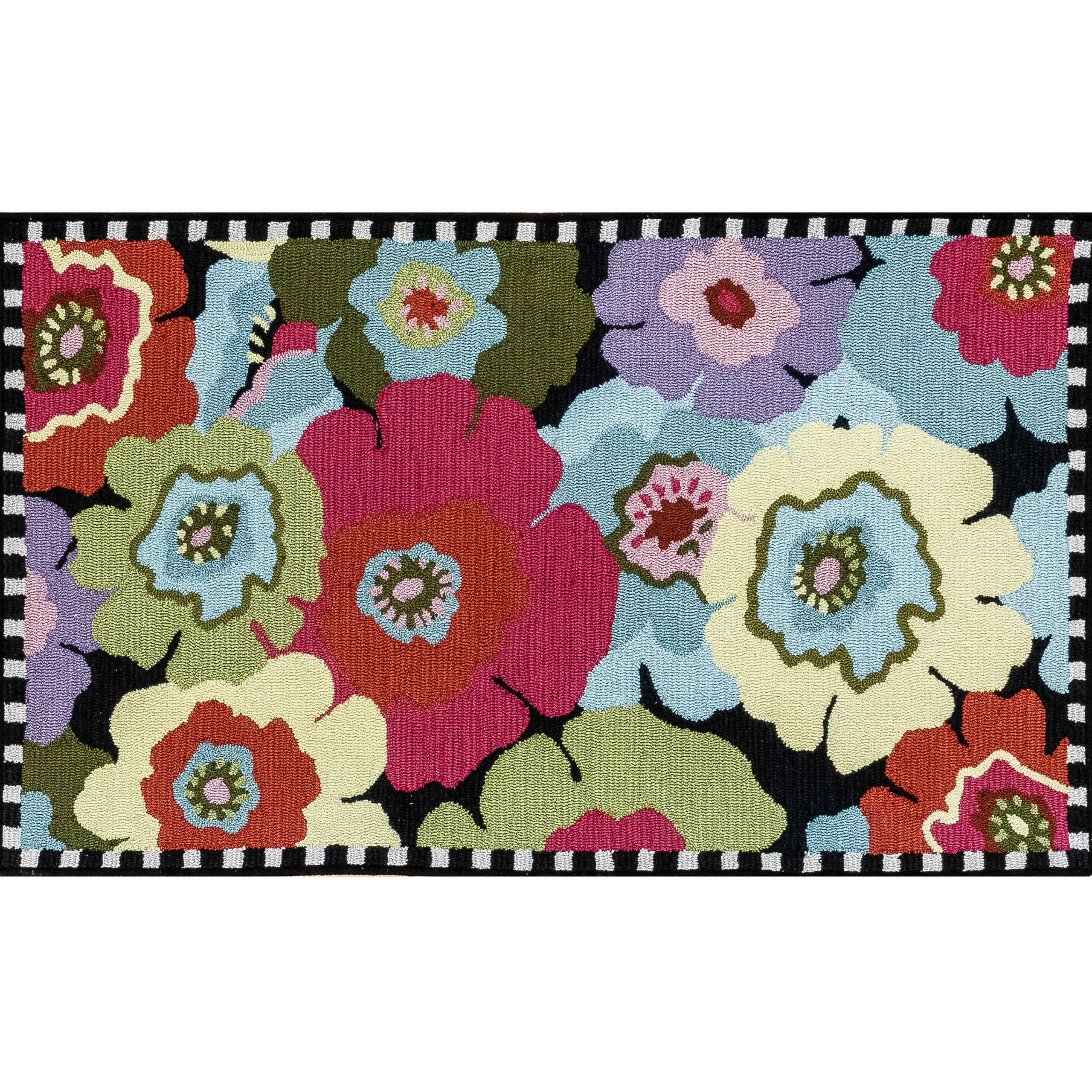 MacKenzie-Childs Spring|Outdoor<Always Flowers Indoor/Outdoor Rug - 3' x 5'