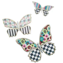 MacKenzie-Childs Spring|Outdoor<Always Flowers Medium Outdoor Butterfly Wall Decor