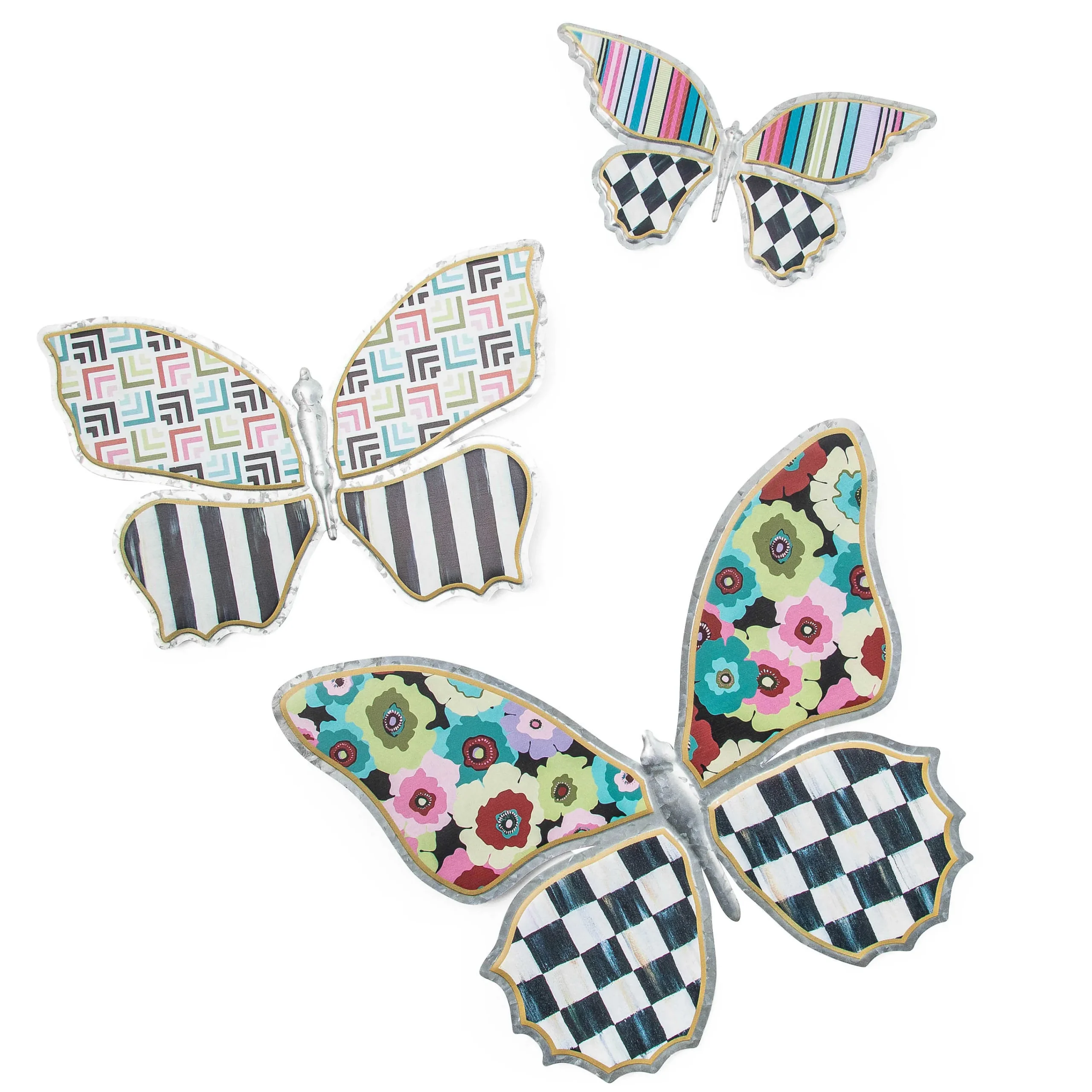 MacKenzie-Childs Spring|Outdoor<Always Flowers Medium Outdoor Butterfly Wall Decor