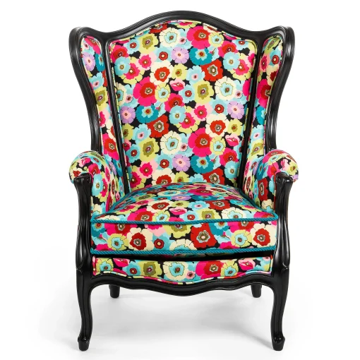 MacKenzie-Childs Outdoor<Always Flowers Outdoor Wing Chair