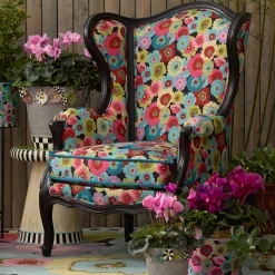 MacKenzie-Childs Outdoor<Always Flowers Outdoor Wing Chair