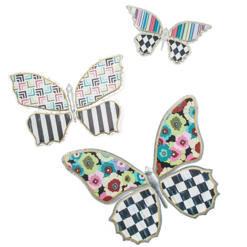 MacKenzie-Childs Spring|Outdoor<Always Flowers Small Outdoor Butterfly Wall Decor