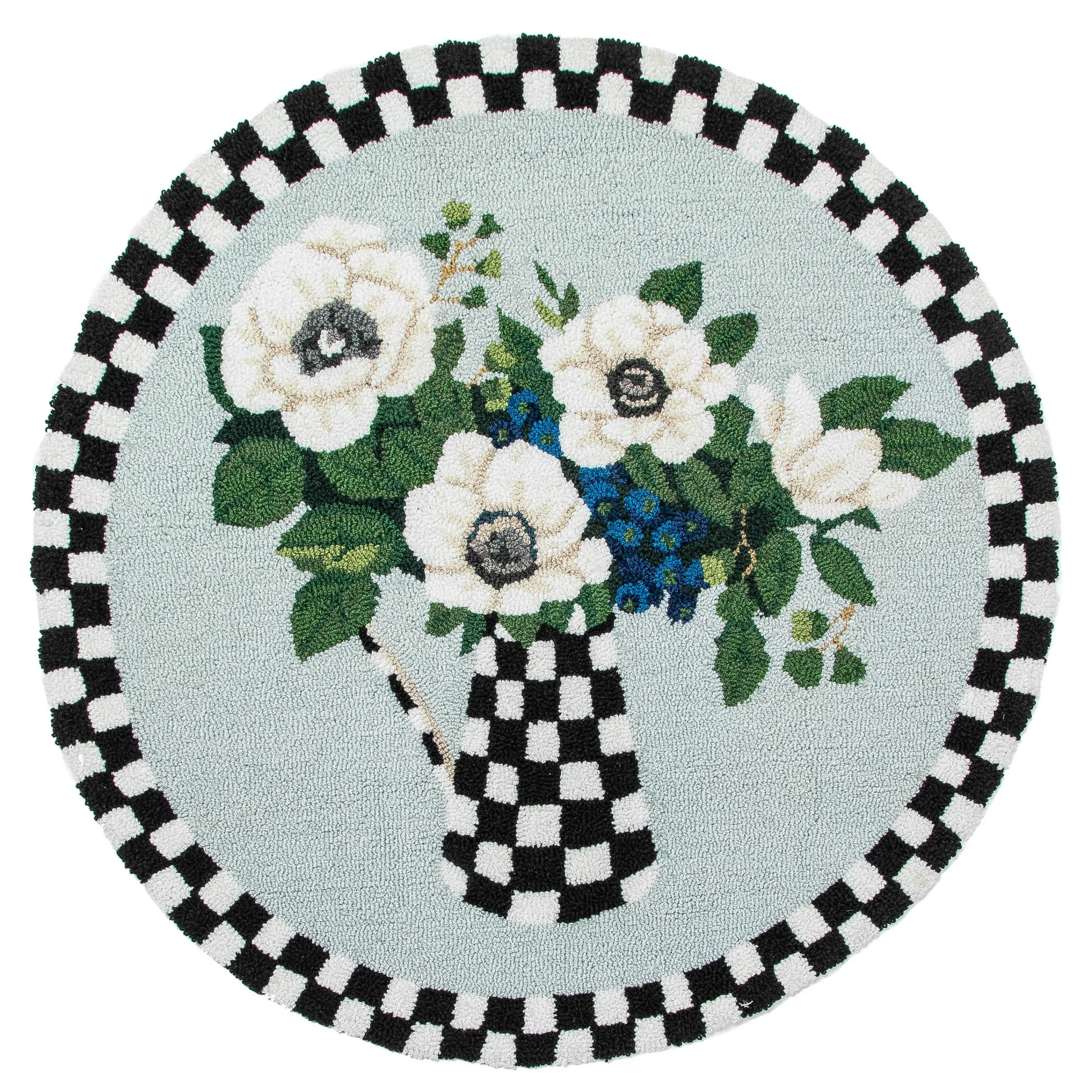 MacKenzie-Childs Spring|Rugs<Anemones Pitcher 3' Round Rug