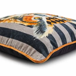 MacKenzie-Childs Pillows, Throws, & Cushions<Autumnology Check Owl Throw Pillow