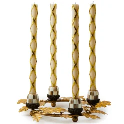 MacKenzie-Childs The Fall Shop|Candles & Fragrances<Autumnology Gold Leaf Ring Candle Holder