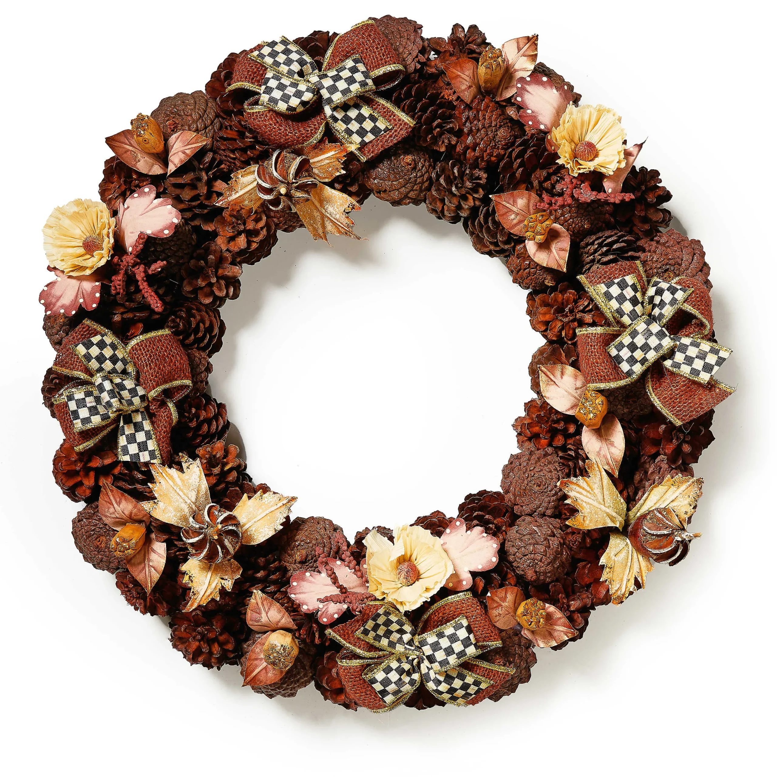 MacKenzie-Childs The Fall Shop|Greenery & Florals<Autumnology Pinecone 18 Wreath