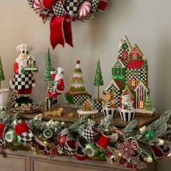 MacKenzie-Childs Holiday|Room Accents<Bake Shop Gingerbread House Cloche