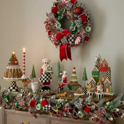MacKenzie-Childs Greenery & Florals|Outdoor<Bake Shop Illuminated 28 Wreath