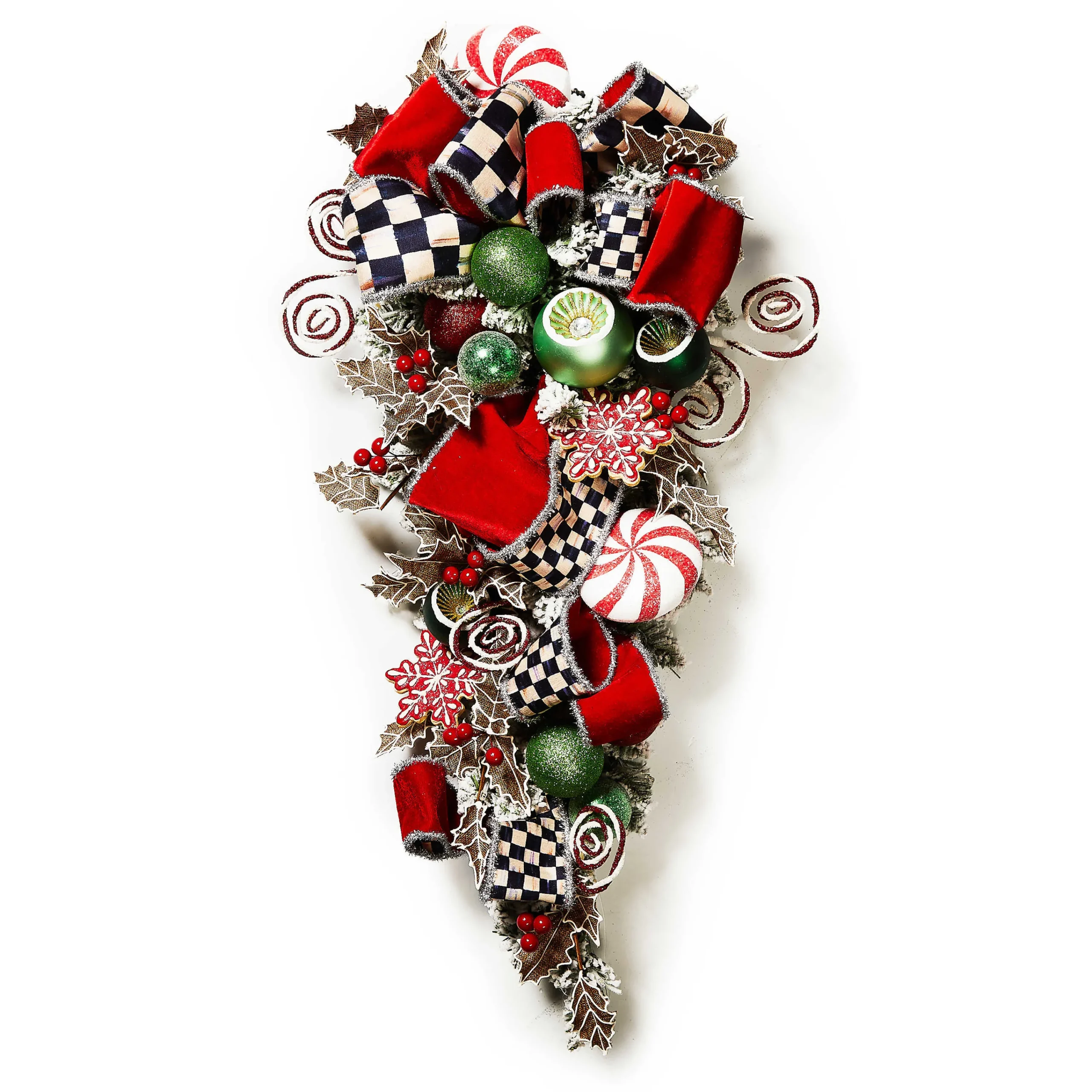 MacKenzie-Childs Holiday|Greenery & Florals<Bake Shop Illuminated Swag