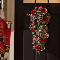 MacKenzie-Childs Holiday|Greenery & Florals<Bake Shop Illuminated Swag