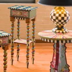 MacKenzie-Childs Living Room<Barley Twist Table - Tall