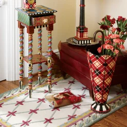 MacKenzie-Childs Living Room<Barley Twist Table - Tall
