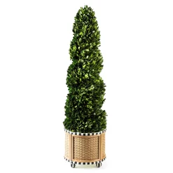 MacKenzie-Childs Spring|Greenery & Florals<Basket Weave Spiral Medium Boxwood Topiary