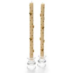 MacKenzie-Childs Spring|Candles & Fragrances<Bee Gold Dinner Candles, Set of 2