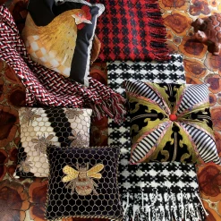 MacKenzie-Childs Pillows, Throws, & Cushions<Beekeeper Throw Pillow