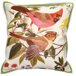 MacKenzie-Childs Spring|Pillows, Throws, & Cushions<Bird Watchers Pillow