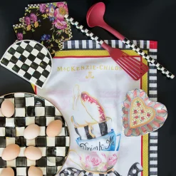 MacKenzie-Childs Bar Entertaining<Black Flower Market Cocktail Paper Napkins