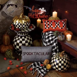 MacKenzie-Childs Pillows, Throws, & Cushions<Black  Ivory Houndstooth Throw