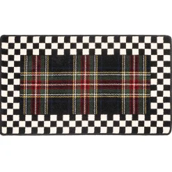MacKenzie-Childs Holiday|Rugs<Black Stewart Tartan Rug - 2'3 x 3'9