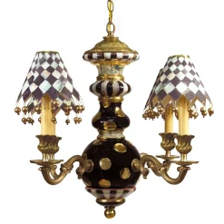 MacKenzie-Childs Lighting<Black Tie Chandelier