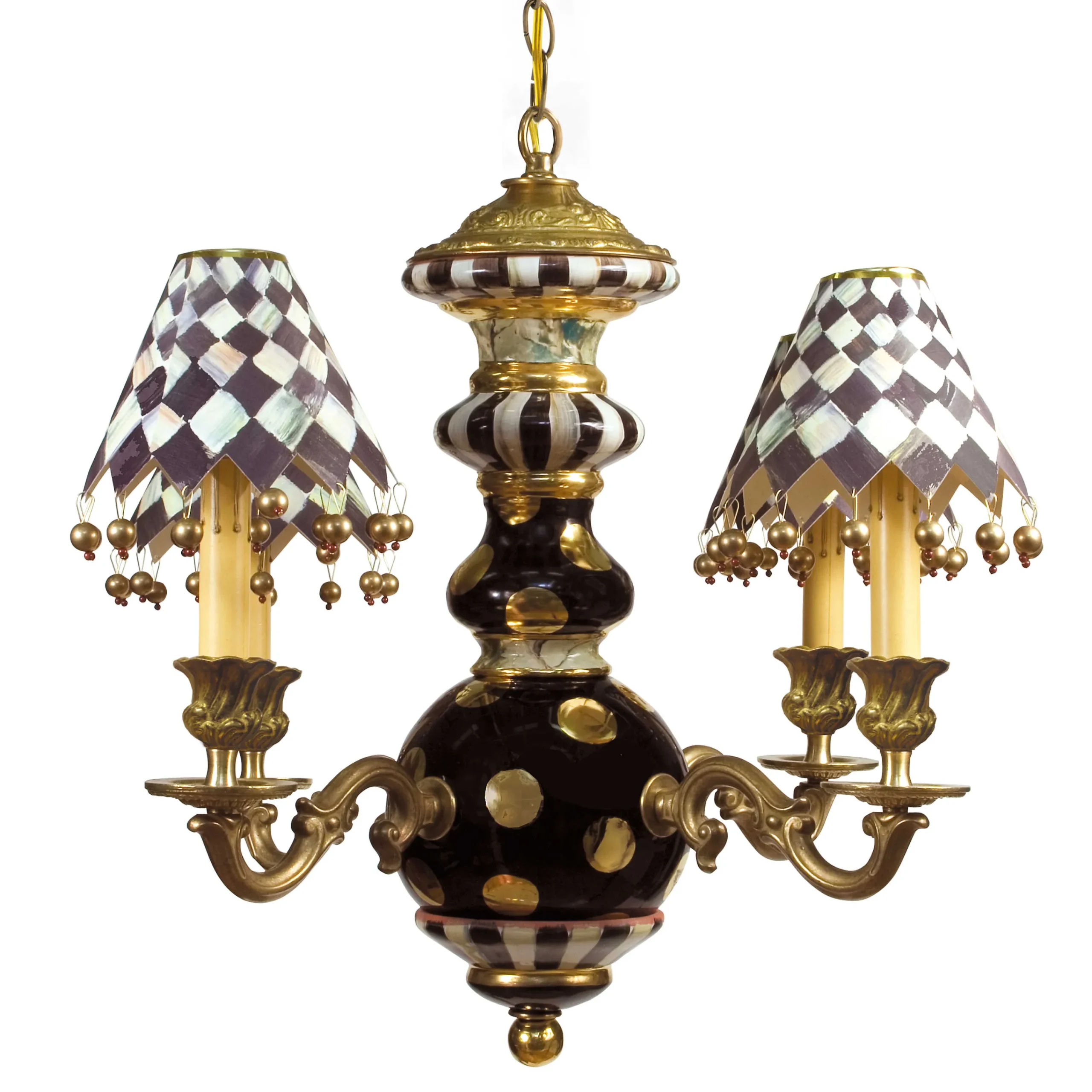MacKenzie-Childs Lighting<Black Tie Chandelier