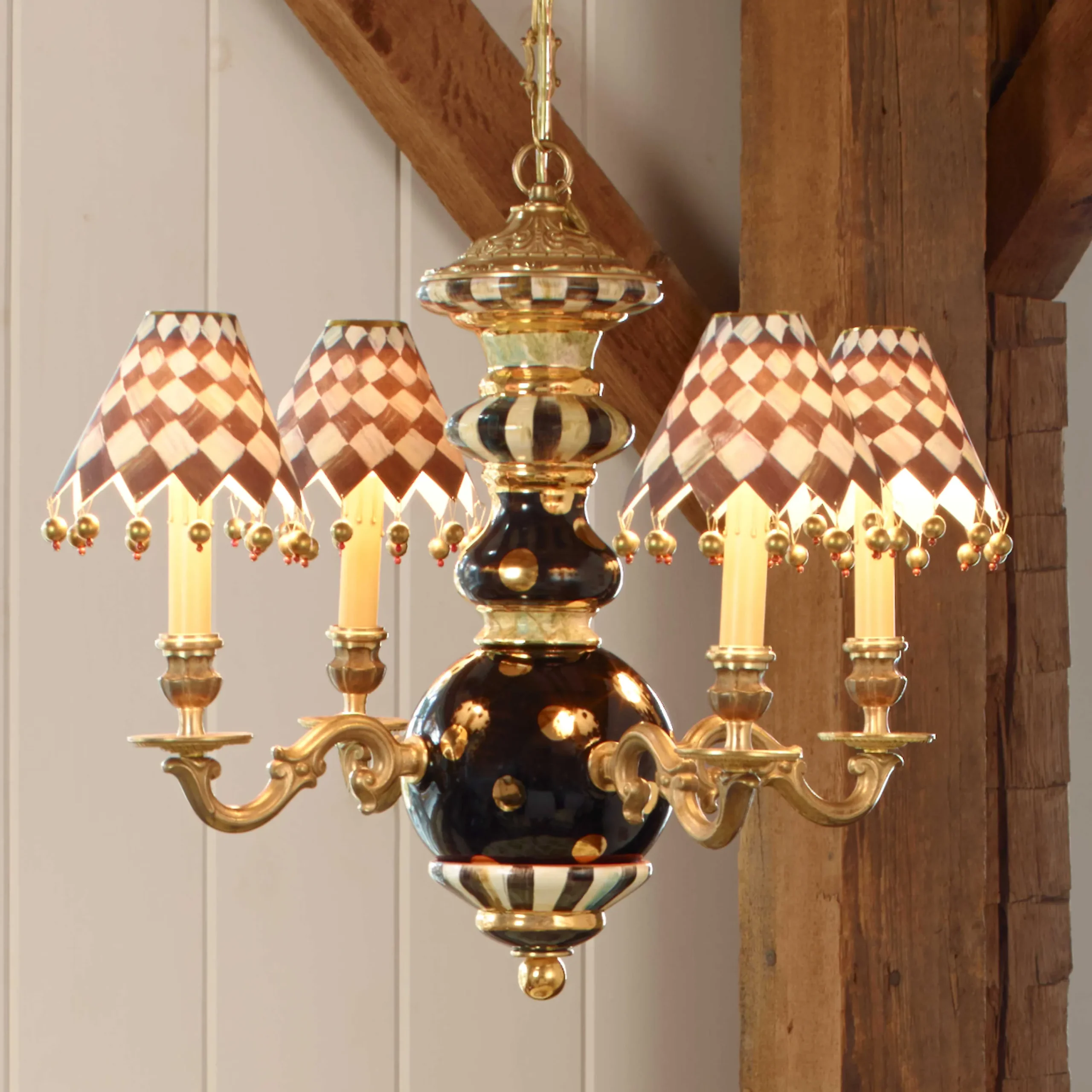 MacKenzie-Childs Lighting<Black Tie Chandelier