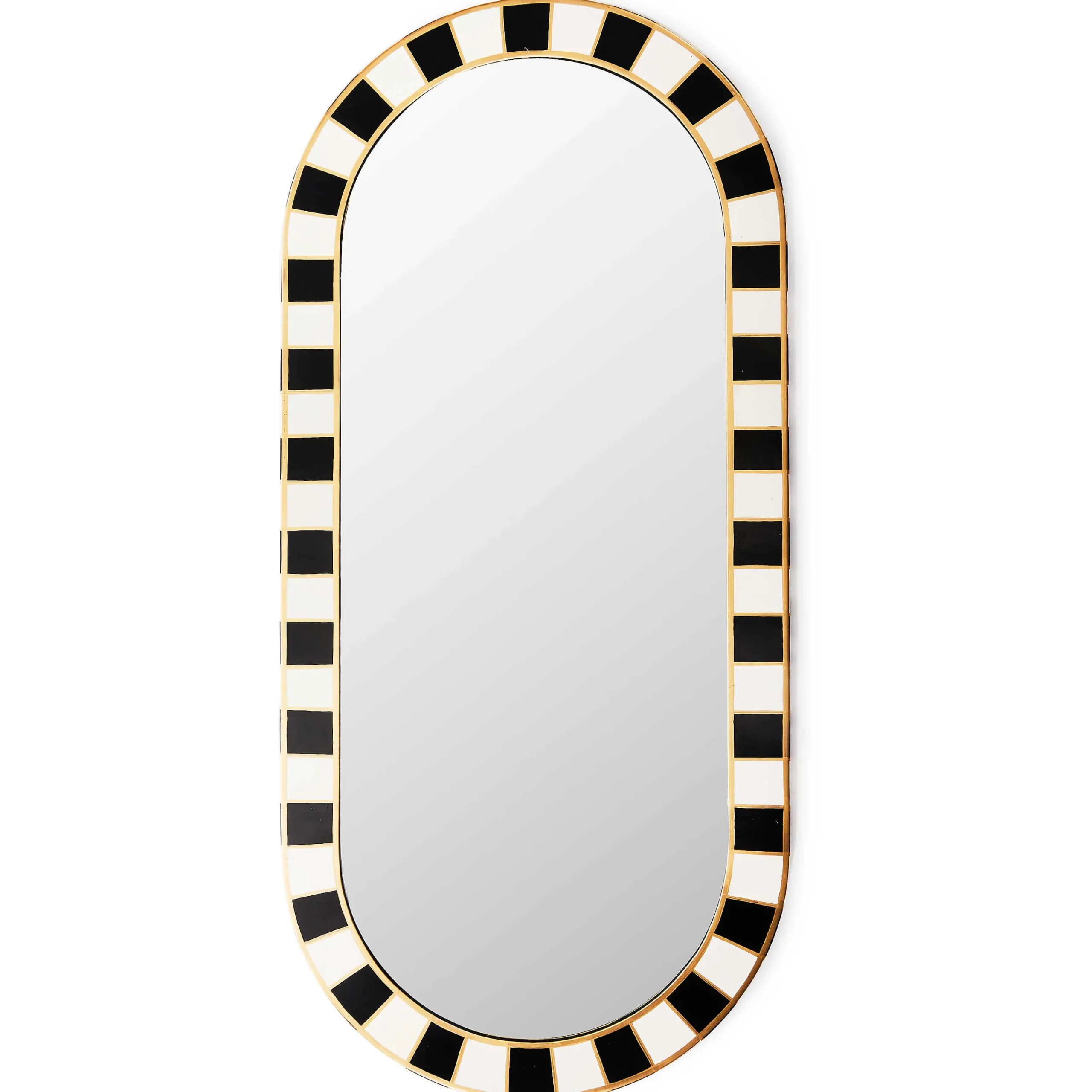 MacKenzie-Childs Room Accents<Black Tie Oval Wall Mirror