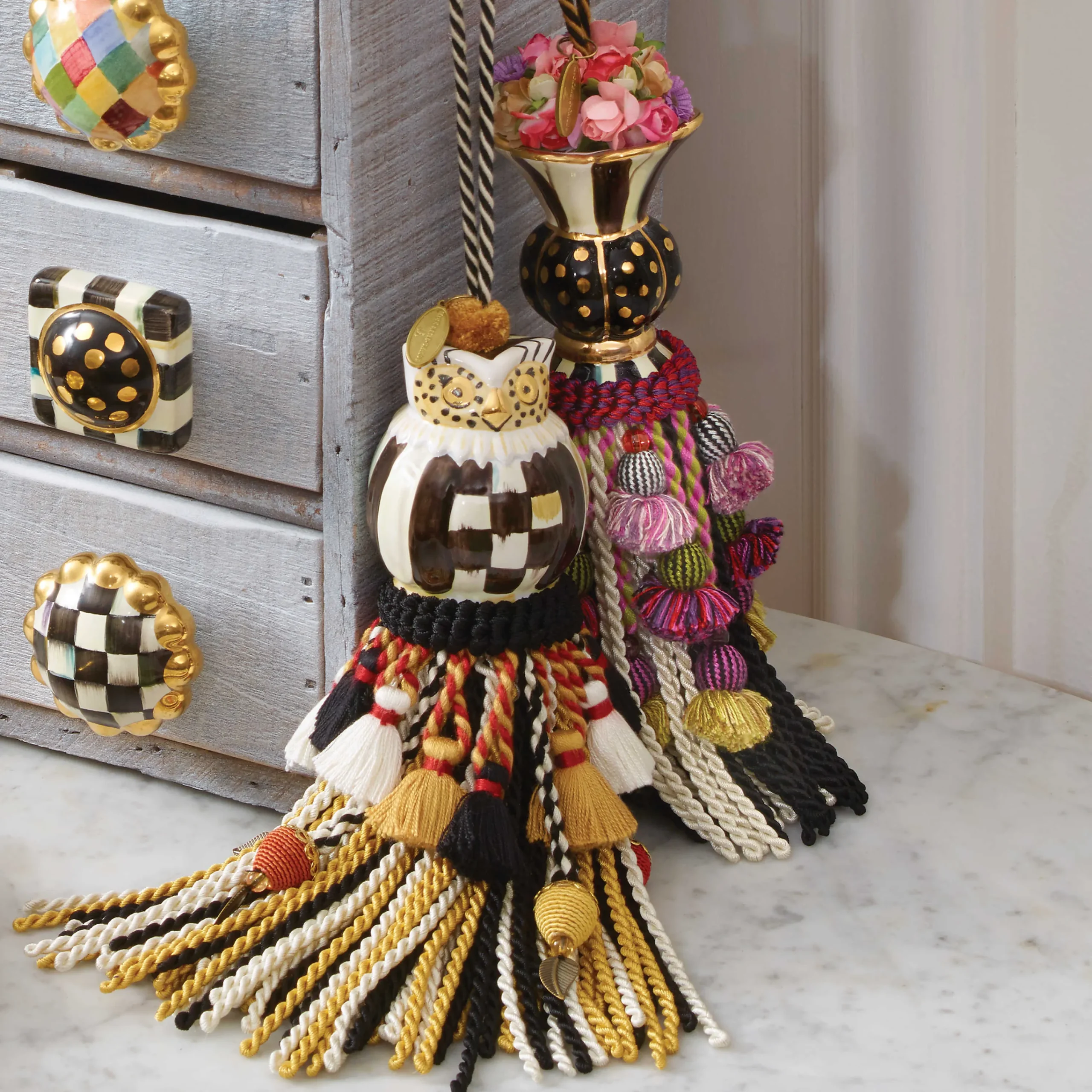 MacKenzie-Childs Finishing Touches|Room Accents<Botanica Ceramic Tassel