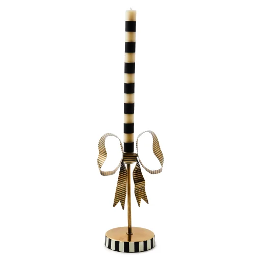MacKenzie-Childs Candles & Fragrances|Room Accents<Bow Short Metal Candle Holder