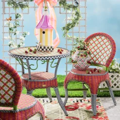 MacKenzie-Childs Outdoor|Spring<Breezy Poppy Outdoor Cafe Chair