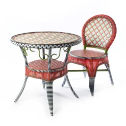MacKenzie-Childs Outdoor|Spring<Breezy Poppy Outdoor Cafe Chair