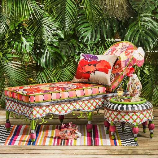 MacKenzie-Childs Outdoor<Breezy Poppy Outdoor Chaise