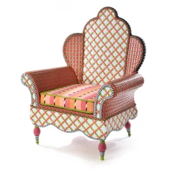 MacKenzie-Childs Outdoor<Breezy Poppy Outdoor Wing Chair