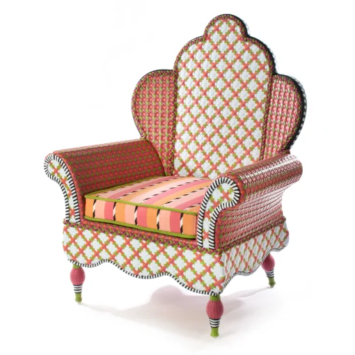 MacKenzie-Childs Outdoor<Breezy Poppy Outdoor Wing Chair