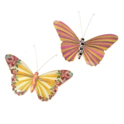 MacKenzie-Childs Room Accents<Butterfly Duo Wall Decor - Garden