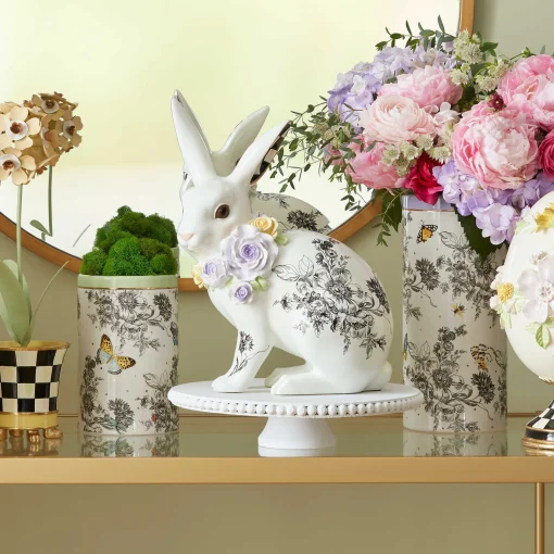 MacKenzie-Childs Easter|Spring<Butterfly Toile Tall Rabbit