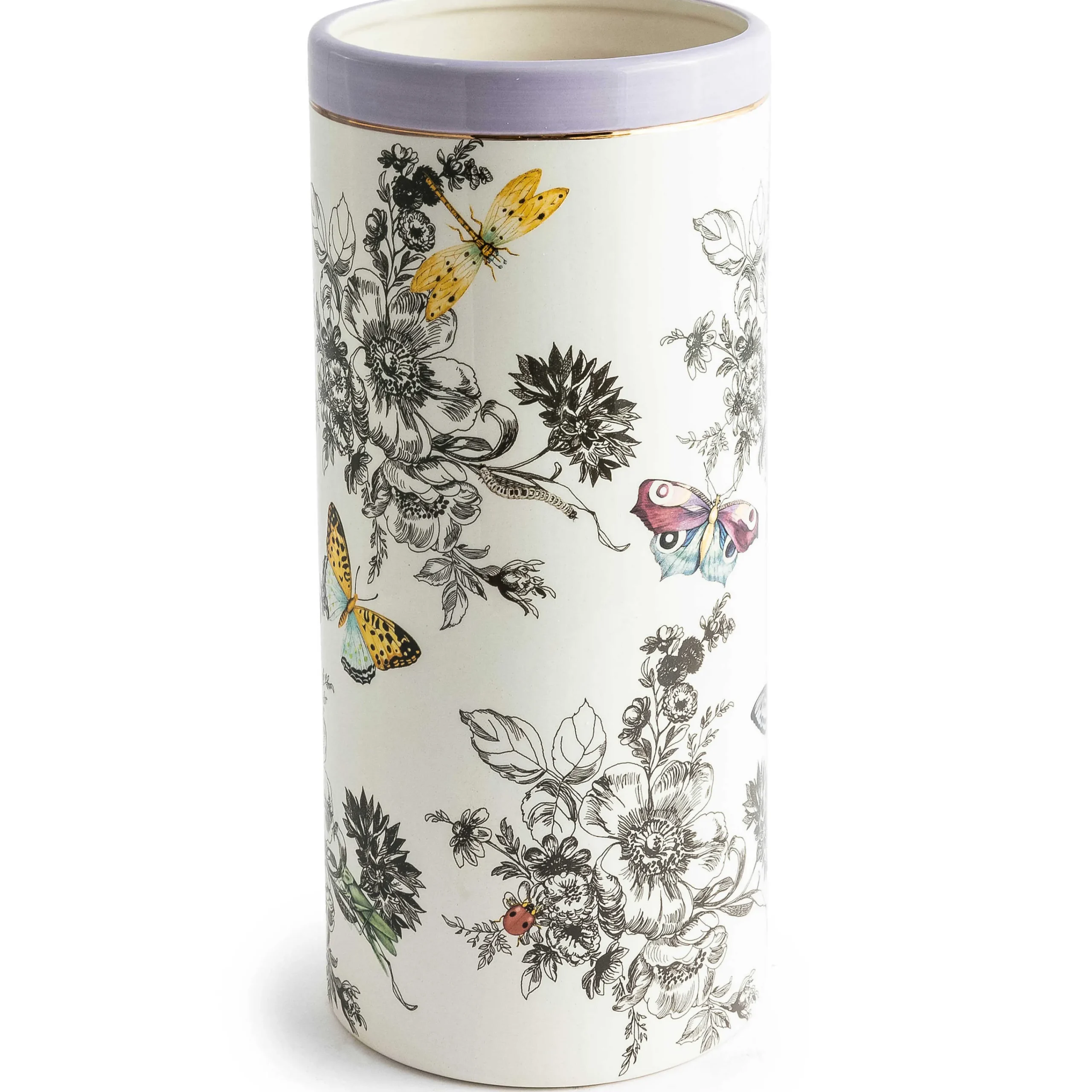 MacKenzie-Childs Spring|Room Accents<Butterfly Toile Tall Vase