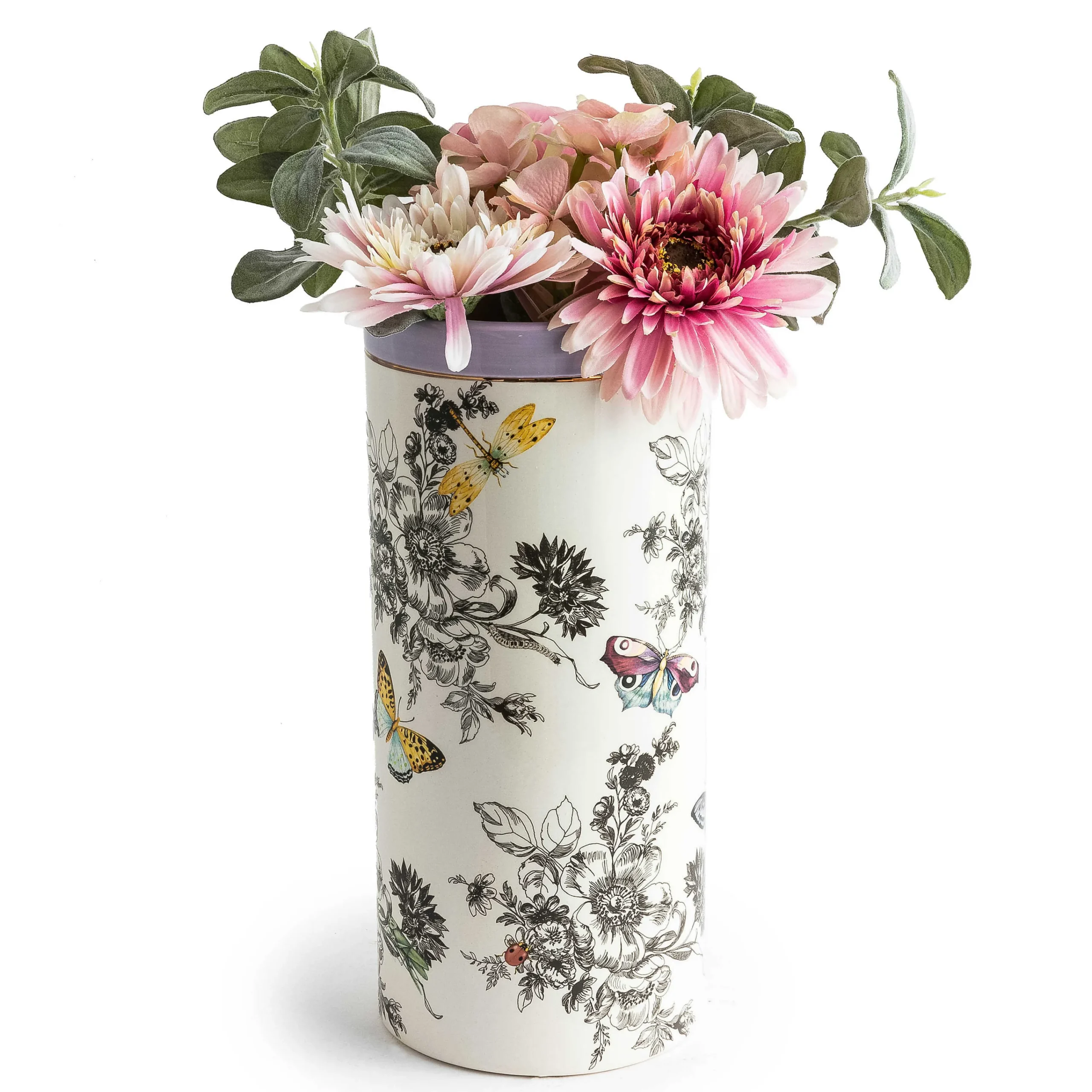 MacKenzie-Childs Spring|Room Accents<Butterfly Toile Tall Vase