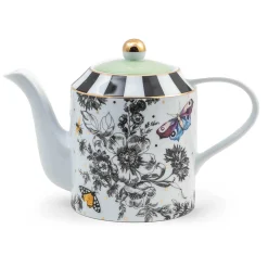 MacKenzie-Childs Spring|Serveware<Butterfly Toile Teapot