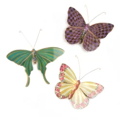 MacKenzie-Childs Room Accents<Butterfly Trio Wall Decor - Field