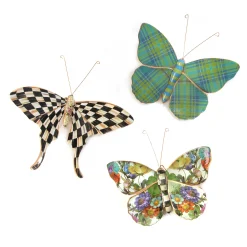 MacKenzie-Childs Room Accents<Butterfly Trio Wall Decor - Pond