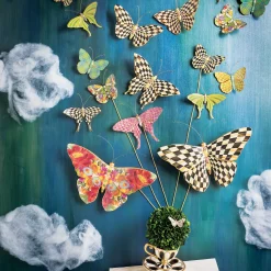 MacKenzie-Childs Room Accents<Butterfly Trio Wall Decor - Pond