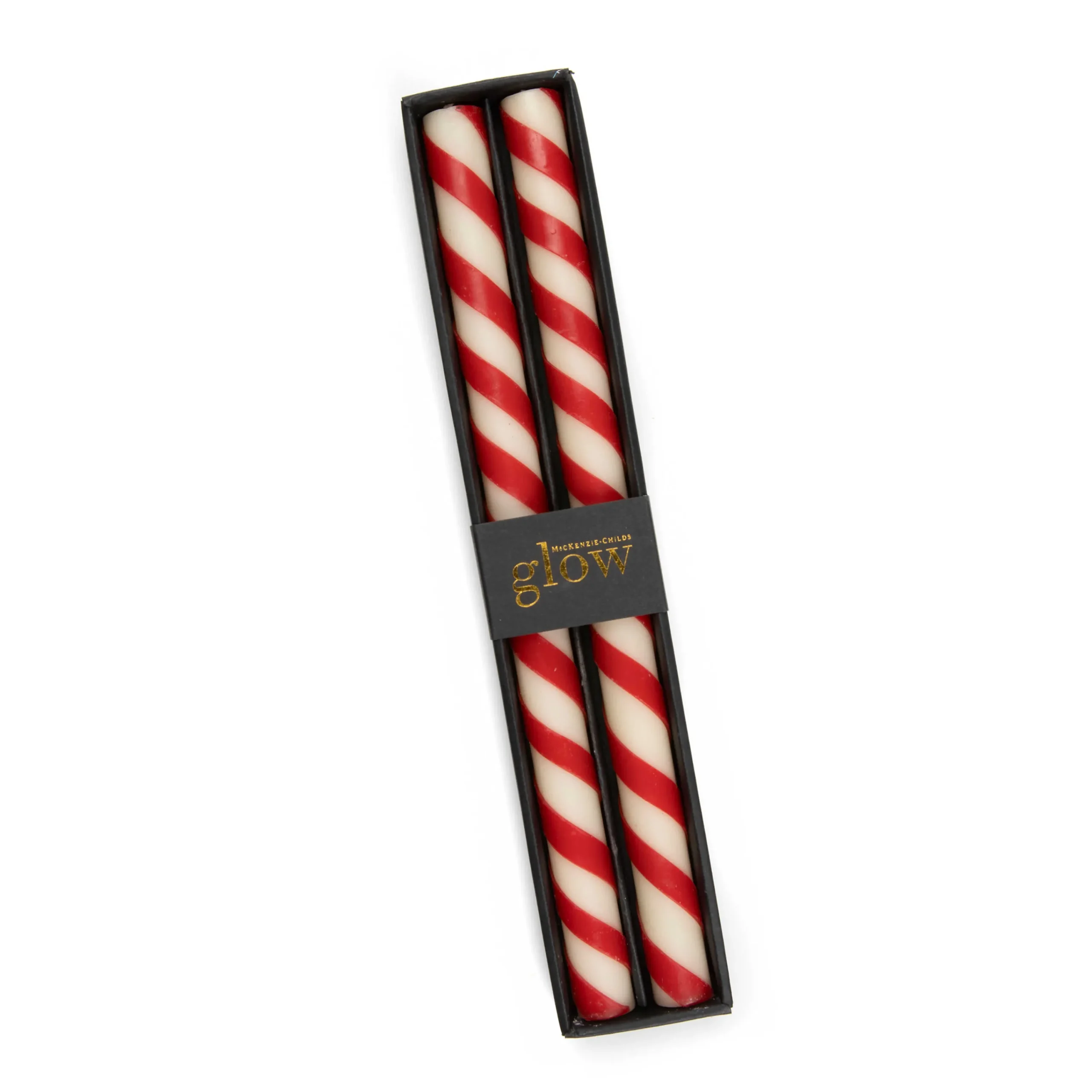 MacKenzie-Childs Holiday|Candles & Fragrances<Candy Cane Dinner Candles, Set of 2