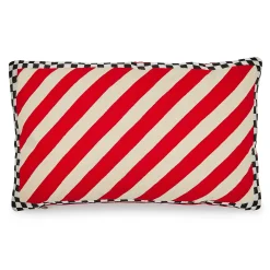 MacKenzie-Childs Pillows, Throws, & Cushions<Candy Stripe  Checks Lumbar Pillow