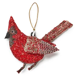 MacKenzie-Childs Holiday<Cardinal Beaded Ornament