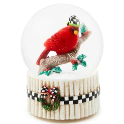 MacKenzie-Childs Holiday|Room Accents<Cardinal Snow Globe