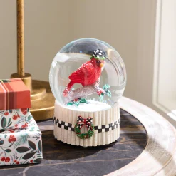 MacKenzie-Childs Holiday|Room Accents<Cardinal Snow Globe