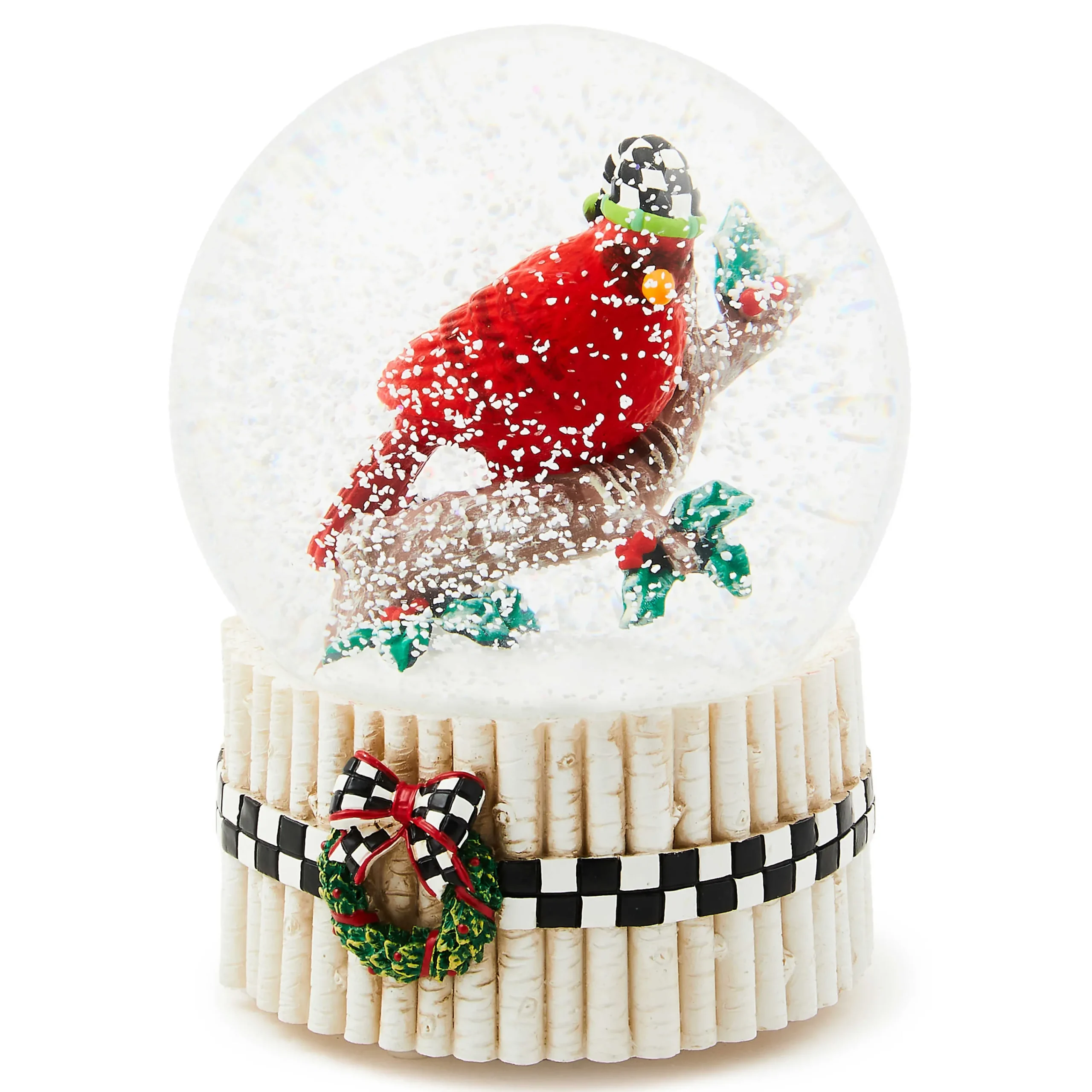 MacKenzie-Childs Holiday|Room Accents<Cardinal Snow Globe