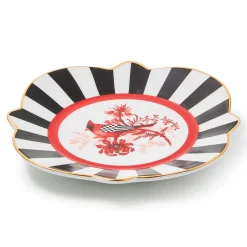 MacKenzie-Childs Holiday|Dinnerware & Flatware<Cardinal Toile Bread  Butter Plate